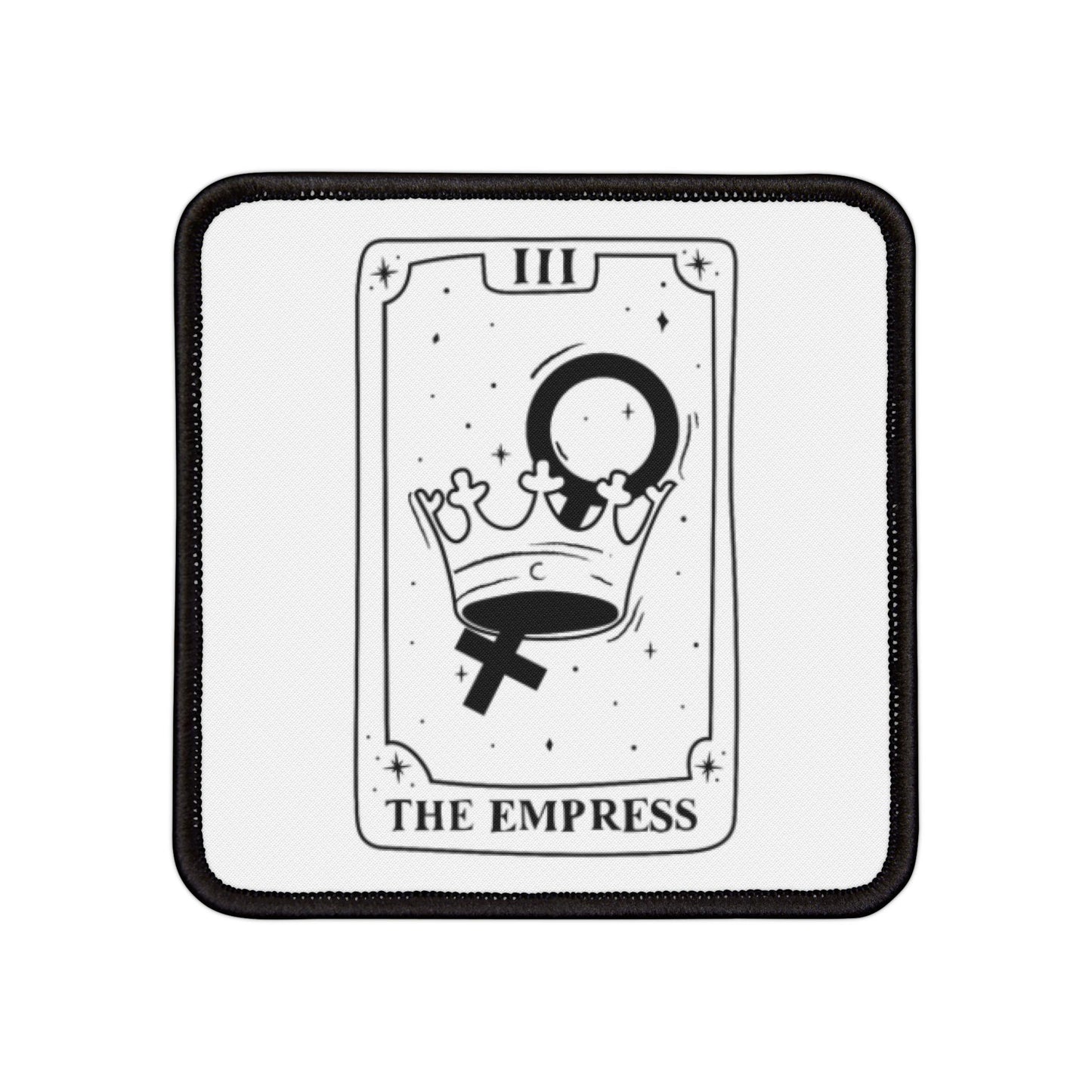 The Empress Tarot Card Iron-On Patches, Tarot Embroidered Patch, Boho Tarot Design, DIY Clothing Customization, Tarot Card Collector Gift