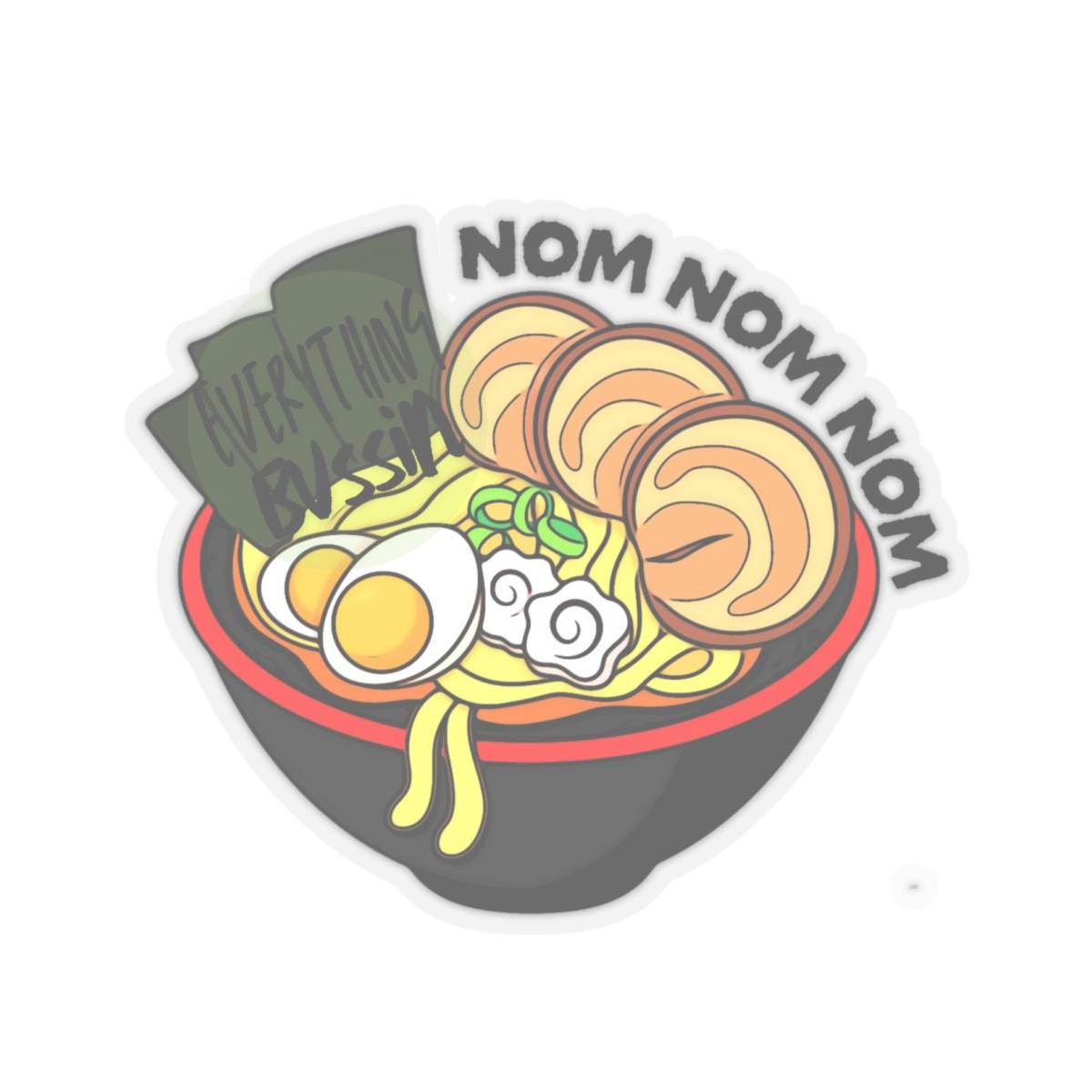 Tsukemen Ramen Everything Bussin Sticker | Dipped Noodle Kiss-Cut Water Resistant Stickers | Ramen Stickers & Decals | Tsukemen Anime Decal